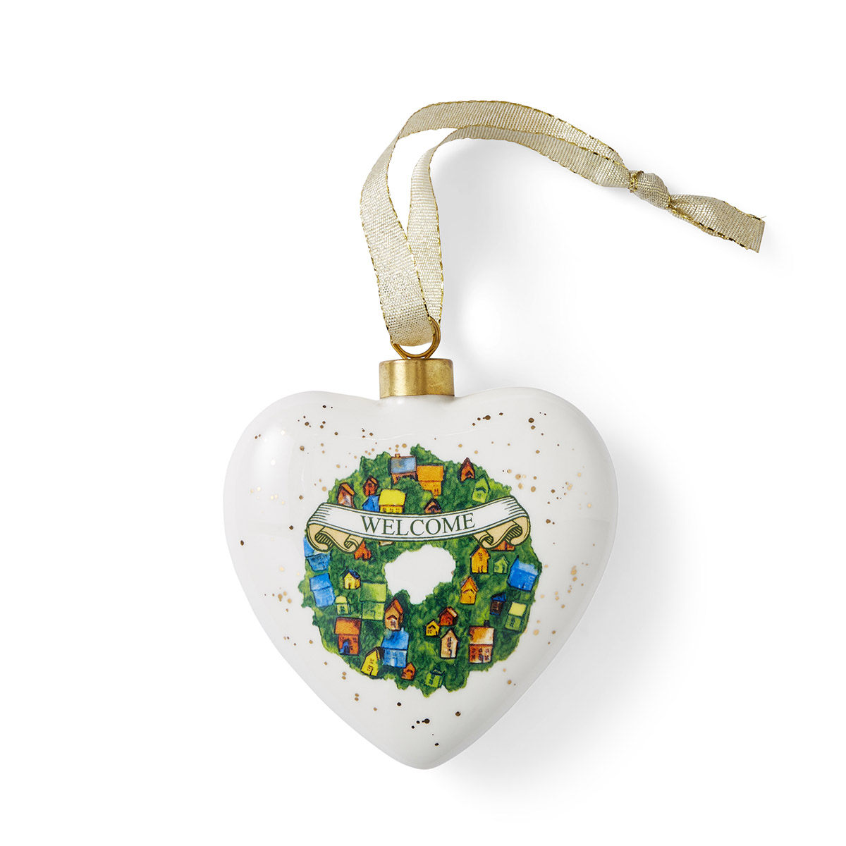 Kit Kemp Heart-Shaped Bauble - Wreath image number null